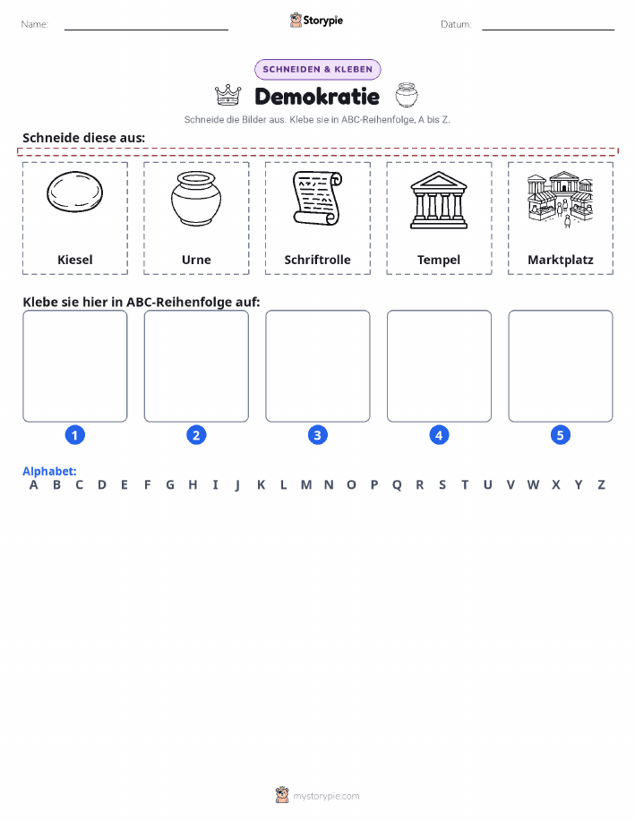 Schneiden & Einfügen Alphabet