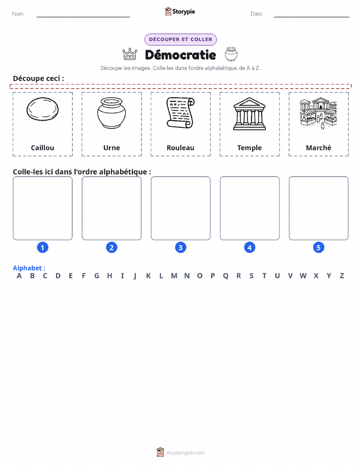 Découper & Coller l'Alphabet