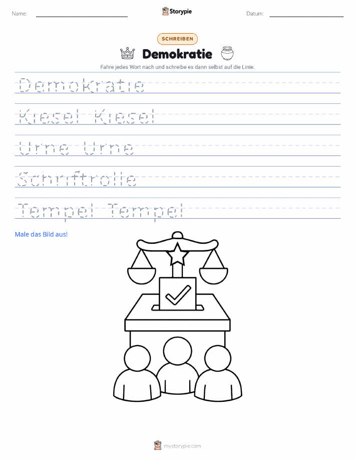 Schreibübung