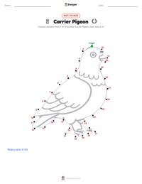 Carrier Pigeon printable worksheet preview