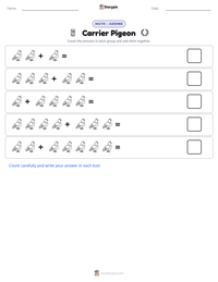 Carrier Pigeon printable worksheet preview
