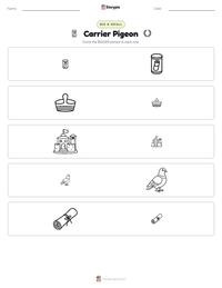Carrier Pigeon printable worksheet preview
