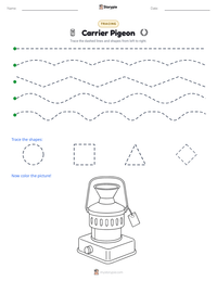 Carrier Pigeon printable worksheet preview