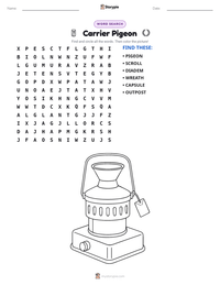 Carrier Pigeon printable worksheet preview
