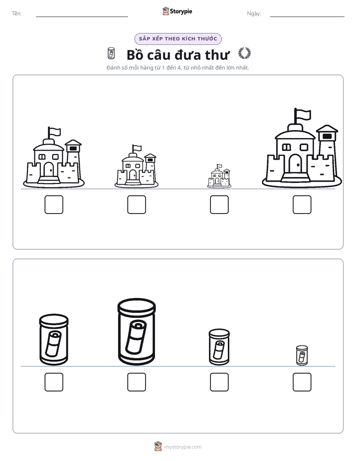Thứ Tự Kích Thước