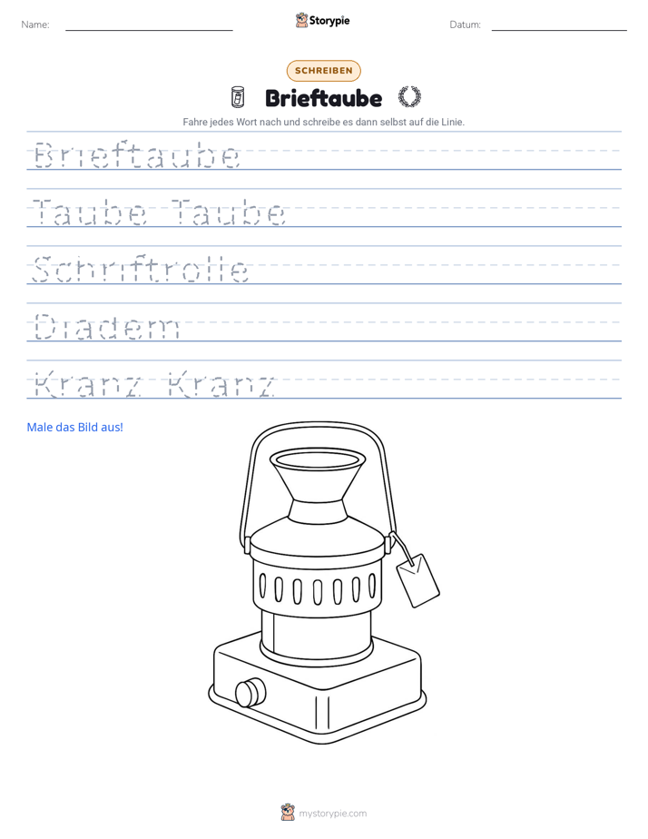 Schreibübung