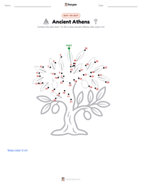 Ancient Athens printable worksheet preview