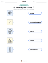 Podgląd drukowalnego arkusza ćwiczeń Starożytne Ateny