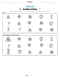 Antikes Athen druckbare Arbeitsblatt Vorschau