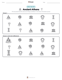 Ancient Athens printable worksheet preview