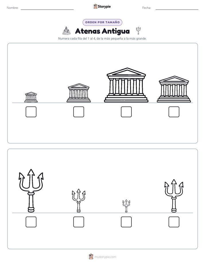 Orden de Tamaños