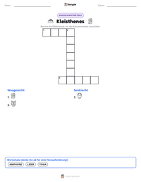 Kleisthenes druckbare Arbeitsblatt Vorschau