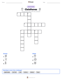 Cleisthenes printable worksheet preview