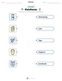 Kleisthenes druckbare Arbeitsblatt Vorschau