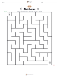 Cleisthenes printable worksheet preview
