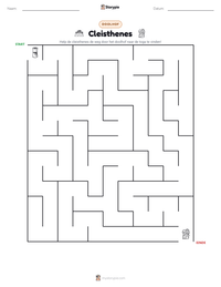Cleisthenes afdrukbare werkblad voorbeeld
