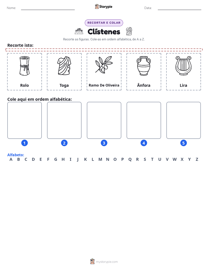 Recortar & Colar Alfabeto