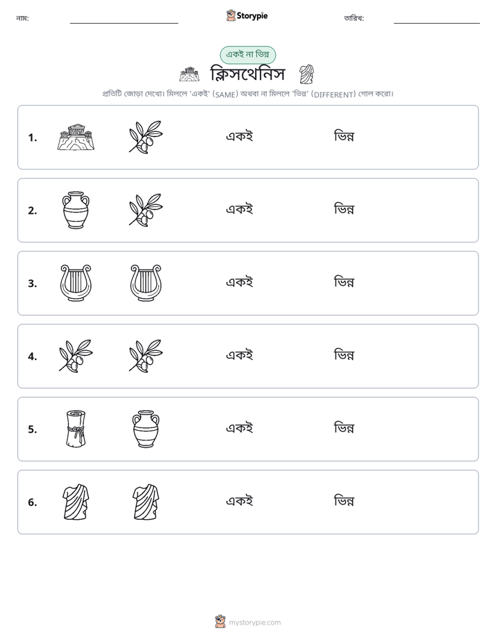 একই বা ভিন্ন