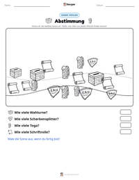 Abstimmung druckbare Arbeitsblatt Vorschau