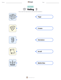 Voting printable worksheet for kids