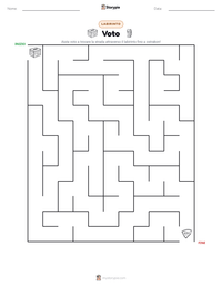 Anteprima della scheda stampabile di Votazione