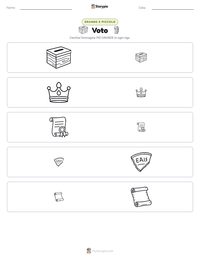 Anteprima della scheda stampabile di Votazione
