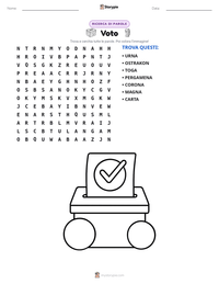 Anteprima della scheda stampabile di Votazione