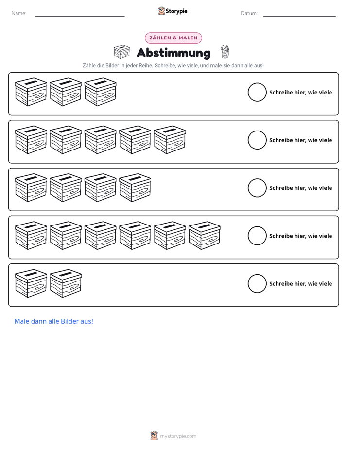Zählen & Ausmalen