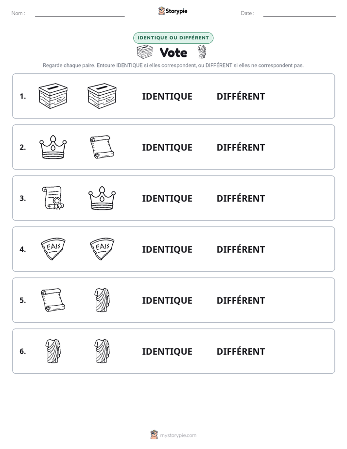 Identique ou Différent