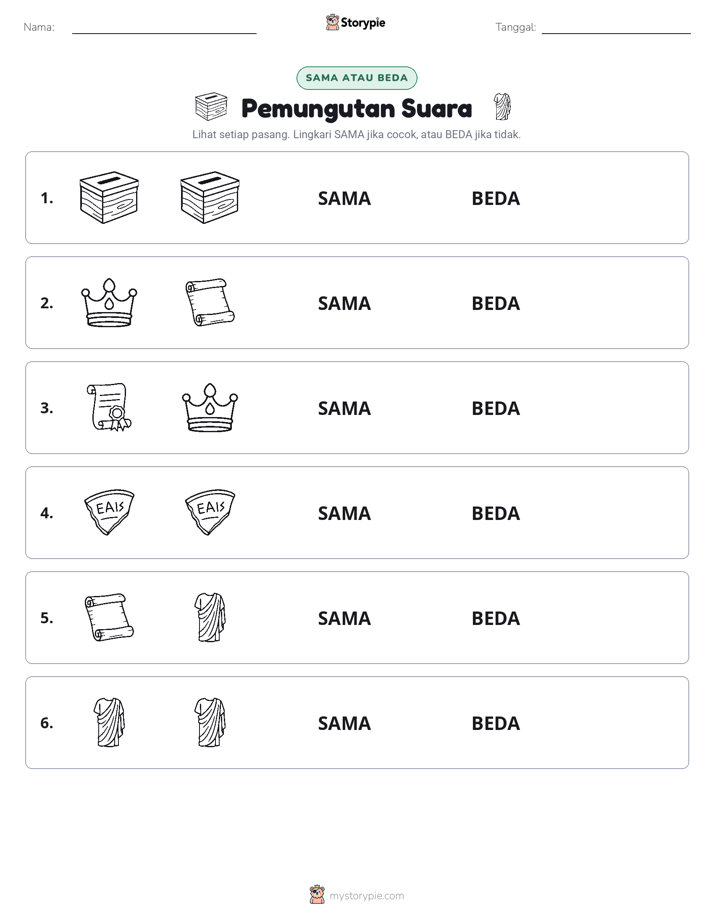 Sama atau Berbeda
