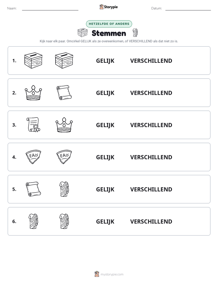 Zelfde of Verschillend