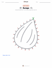 Europe printable worksheet preview