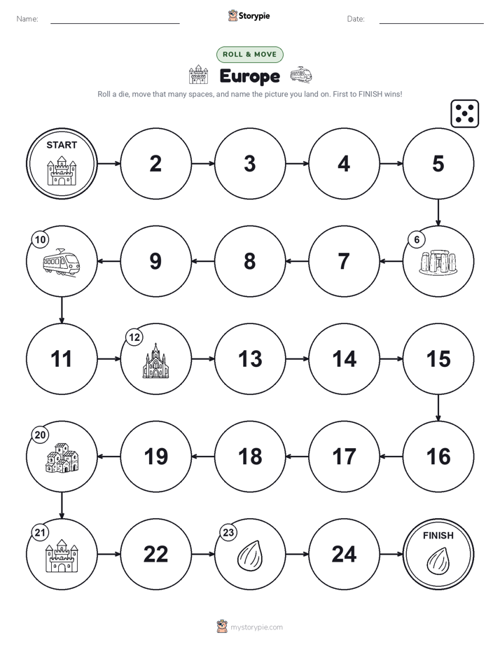 Roll & Move Game