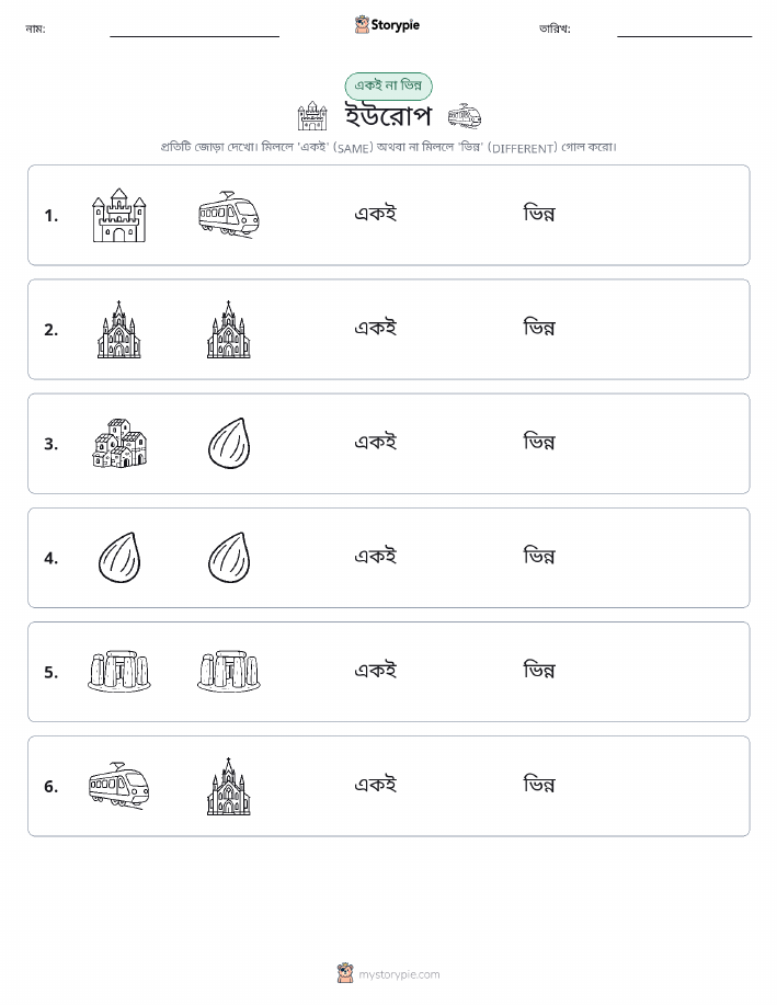 একই বা ভিন্ন