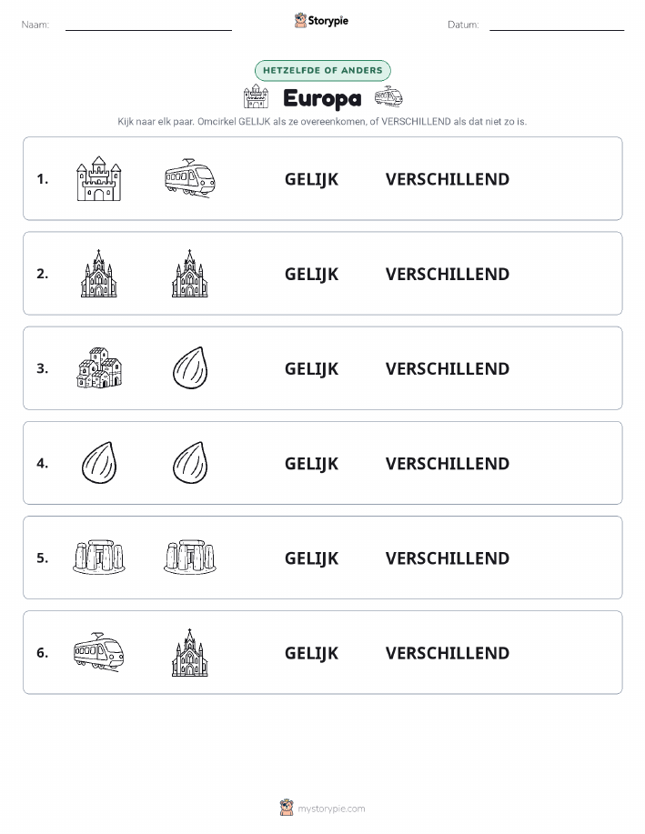 Zelfde of Verschillend
