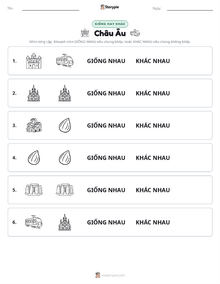 Giống Hay Khác