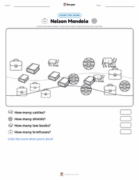 Nelson Mandela printable worksheet preview