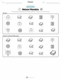 Nelson Mandela printable worksheet preview