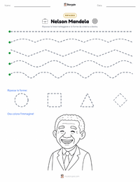 Anteprima della scheda stampabile di Nelson Mandela