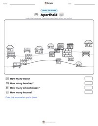 Apartheid printable worksheet preview