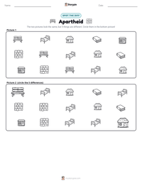 Apartheid printable worksheet preview