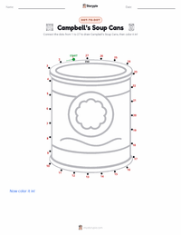 Campbell’s Soup Cans printable worksheet preview