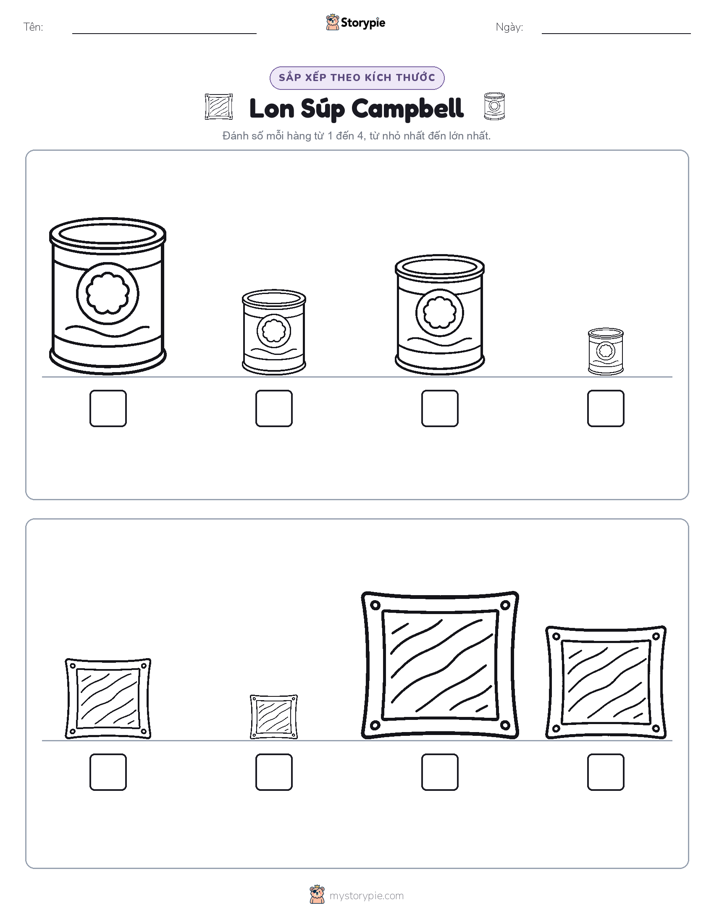 Thứ Tự Kích Thước