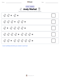 Andy Warhol printable worksheet preview