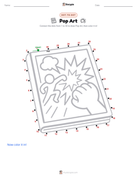 Pop Art printable worksheet preview