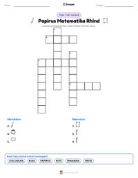 Prabaca lembar kerja cetak Papirus Matematika Rhind