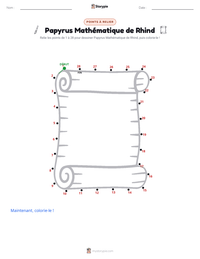 Aperçu de la feuille de travail imprimable Papyrus Mathématique de Rhind