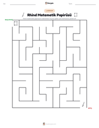 Rhind Matematik Papirüsü yazdırılabilir çalışma sayfası önizlemesi