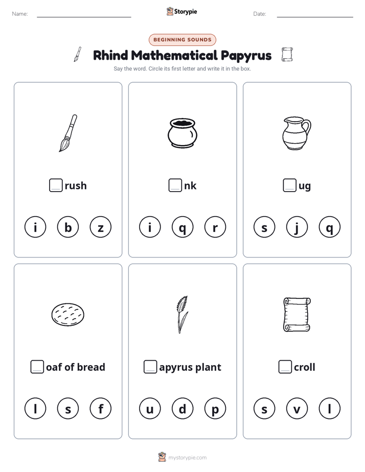 Beginning Sounds