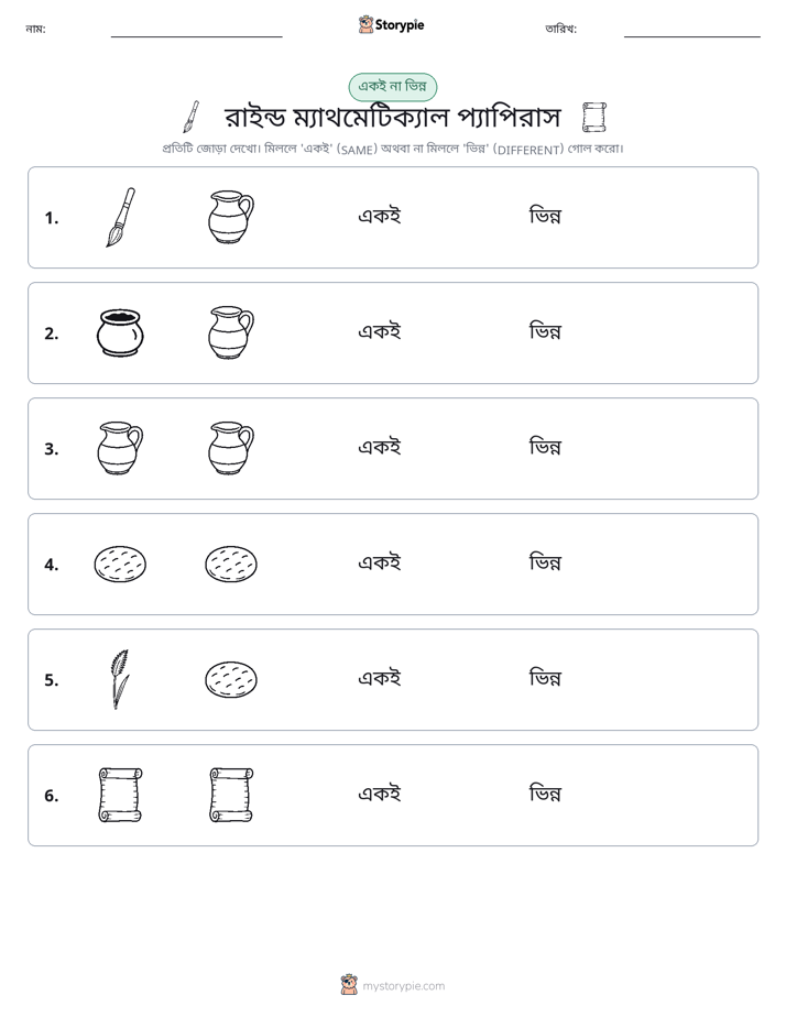 একই বা ভিন্ন